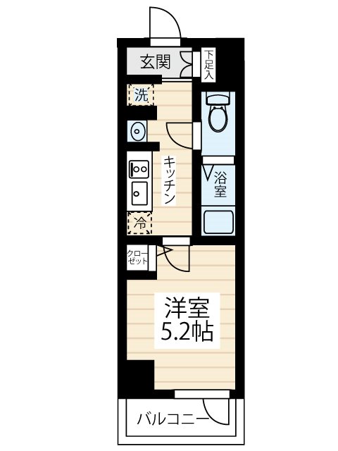ＨＹ’ｓ ＭＡＸＩＶ 立川錦町 0203号室 間取り