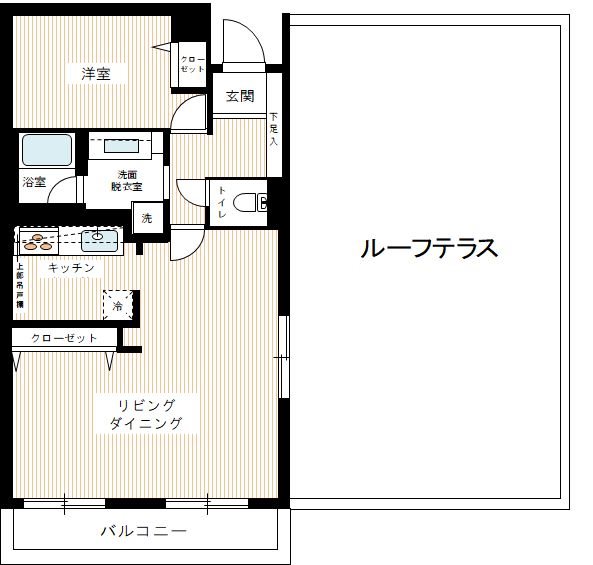 グランベルデ馬込坂 408号室 間取り