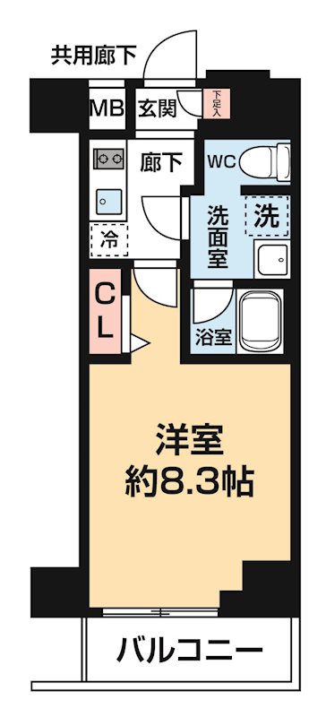 ＡＲＣＯＢＡＬＥＮＯ ＫＡＮＡＭＡＣＨＩⅡ 1201号室 間取り