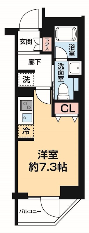 ＡＺＥＳＴ阪東橋Ⅱ 0905号室 間取り