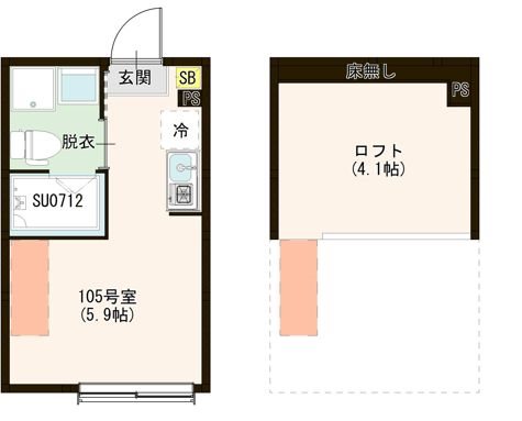 ハーモニーテラス上石神井Ⅴ 0105号室 間取り