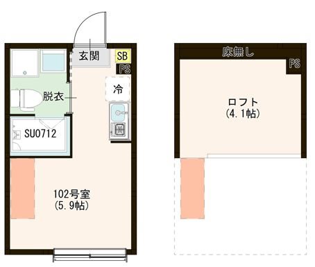 ハーモニーテラス上石神井Ⅴ 0203号室 間取り