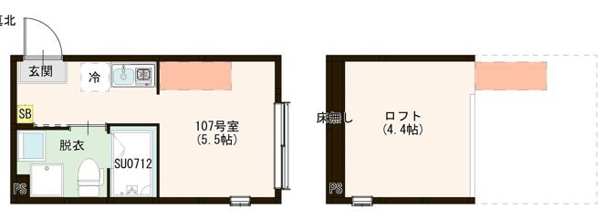 ハーモニーテラス上石神井Ⅴ 0207号室 間取り