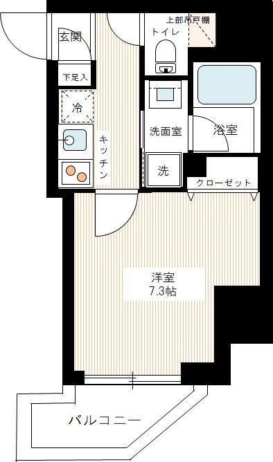 ハーモニーレジデンス大塚山手 0901号室 間取り
