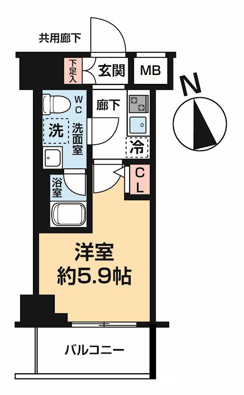 ヴァローレ松戸フィーロ 0101号室 間取り