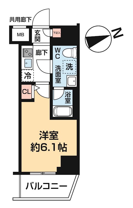 ヴァローレ松戸フィーロ 0211号室 間取り