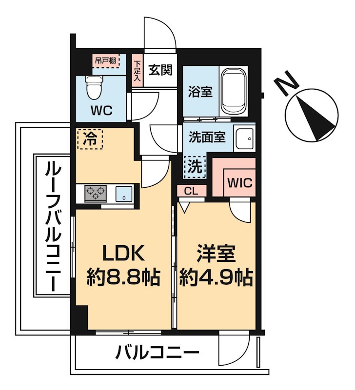 ハーモニーレジデンス中野若宮 0502号室 間取り