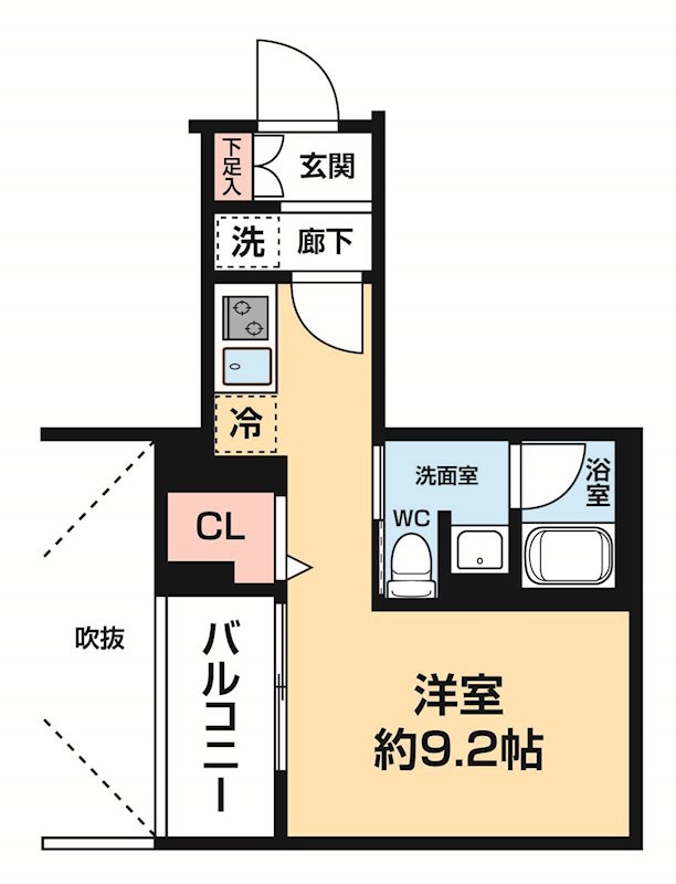 AZEST阪東橋Ⅱ 間取り