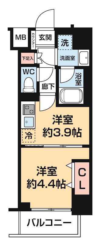 ＧＥＮＯＶＩＡ木場Ⅱ 0404号室 間取り