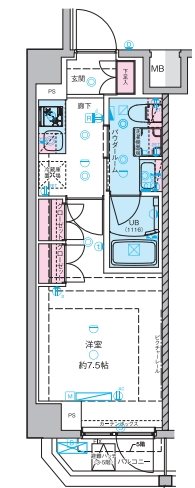 セジョリ池袋本町 0109号室 間取り