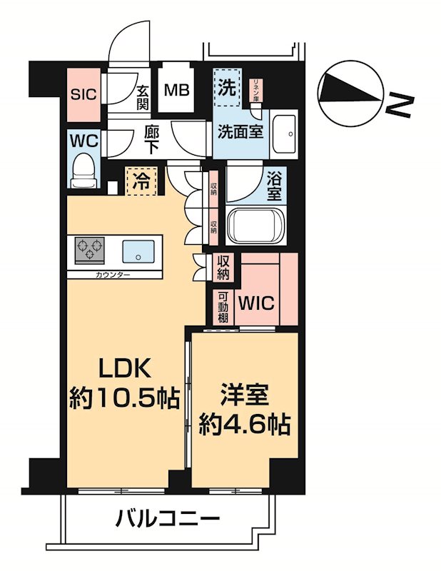 ＧＥＮＯＶＩＡ押上Ⅱ 0601号室 間取り