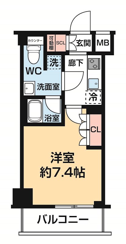 セジョリ墨田ＥＡＳＴⅡ 0201号室 間取り
