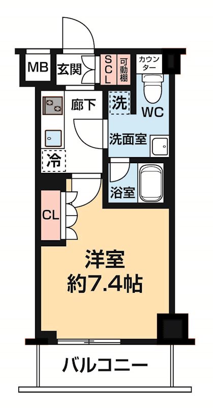 セジョリ墨田ＥＡＳＴⅡ 0402号室 間取り
