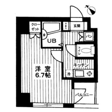 シンシア代田橋 0301号室 間取り
