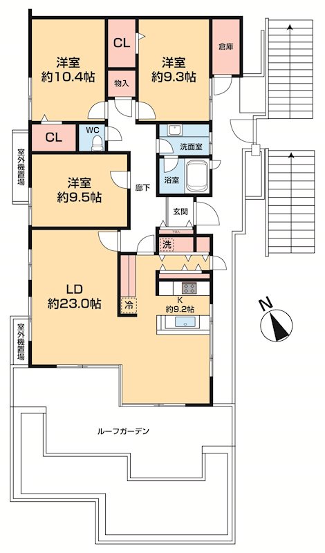 ゆりが丘ヴィレッジ ３号棟 0006号室 間取り