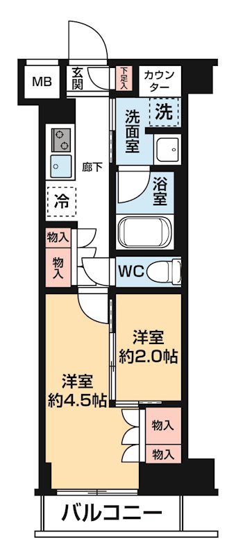 セジョリ池袋本町 0206号室 間取り