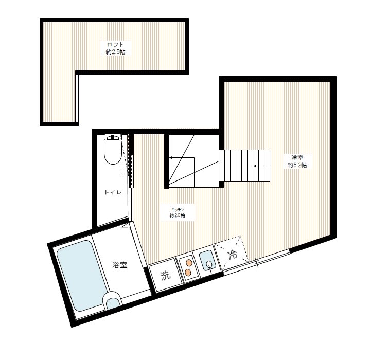 サンガーデン駒込 0202号室 間取り
