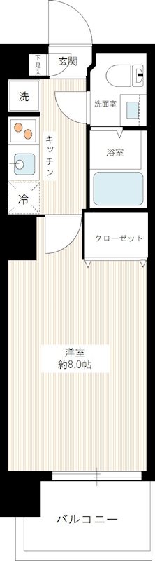 ミルーナリュクス西川口 0201号室 間取り