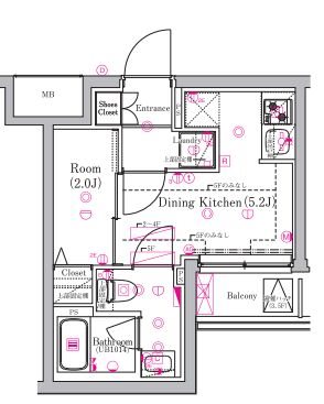 ＡＺＥＳＴ金町 0215号室 間取り