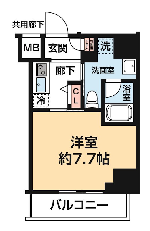 ＡＲＣＯＢＡＬＥＮＯ ＨＯＲＩＫＩＲＩＳＨＯＢＵＥＮ 0202号室 間取り