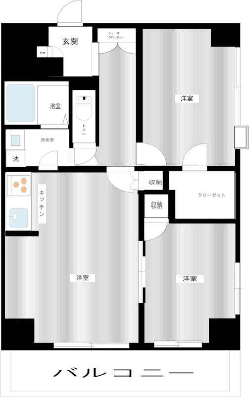 ＩＳＭ八王子 0505号室 間取り