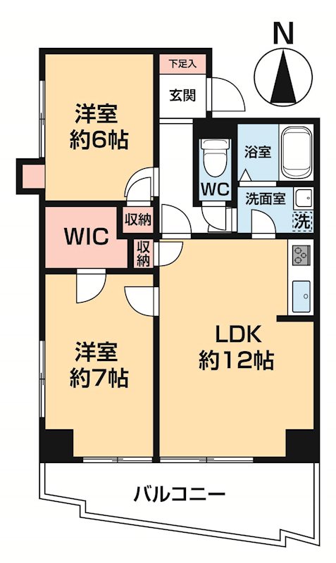 ＩＳＭ八王子 0604号室 間取り