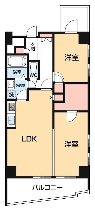 ＩＳＭ八王子 1202号室 間取り