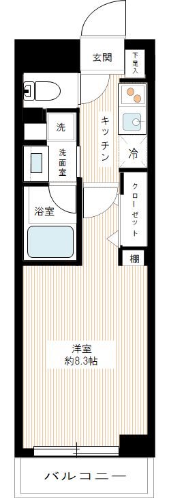 リヴシティ立川ミッド 0214号室 間取り