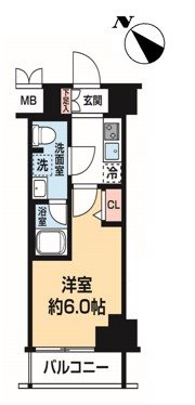 ＬＵＭＥＥＤ横濱末吉町 0803号室 間取り