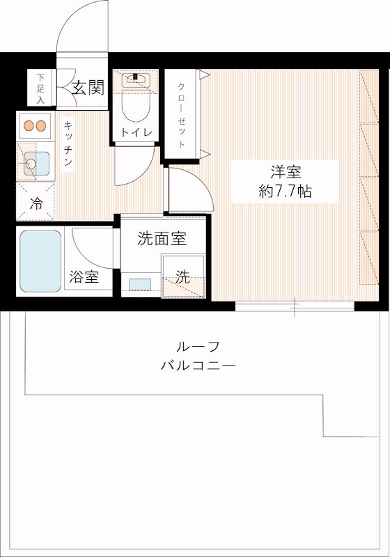 ＭＡＸＩＶ王子ＲＩＣＯＴＴ 0507号室 間取り