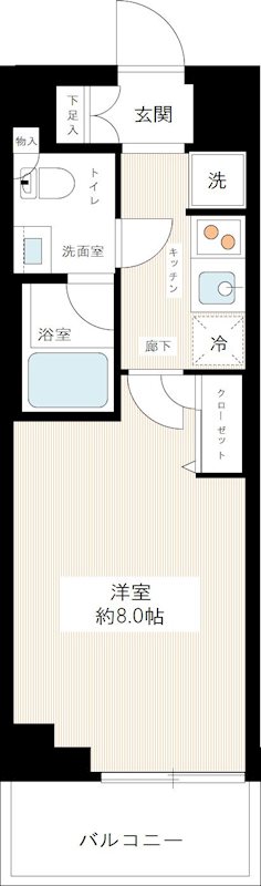 ＨＹ&rsquo;ｓ ｃｒｅｃｅｒ 清澄白河 0313号室 間取り