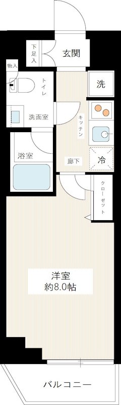 ＨＹ&rsquo;ｓ ｃｒｅｃｅｒ 清澄白河 0509号室 間取り