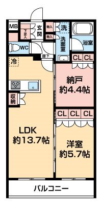 セジョリ板橋坂下Ⅱ 0503号室 間取り