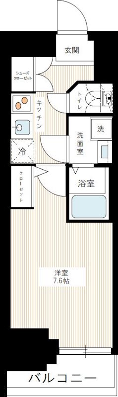 ＨＹ&rsquo;ｓ三ノ輪 0706号室 間取り