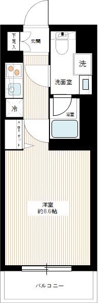 RELUXIA赤羽志茂 0303号室 間取り