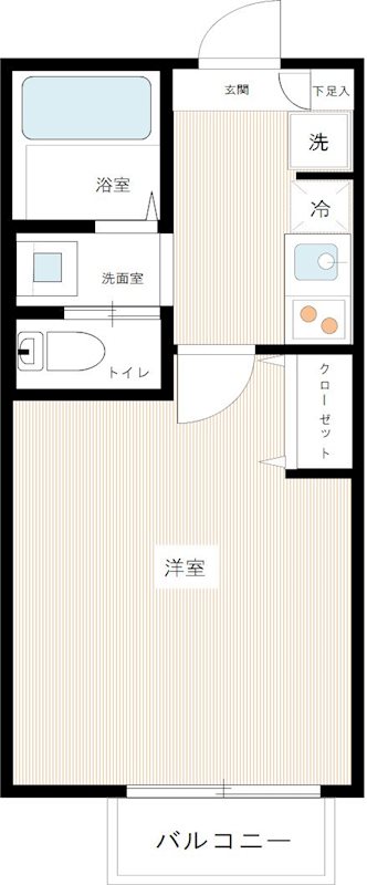 キャメル川越野田町 0102号室 間取り