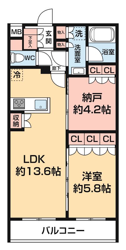 セジョリ板橋坂下Ⅱ 0304号室 間取り