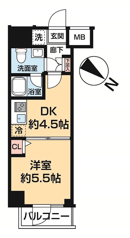 L'AVENIR町田 0402号室 間取り