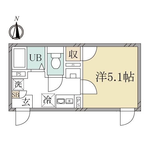 Lilas Terrace 西糀谷 0101号室 間取り