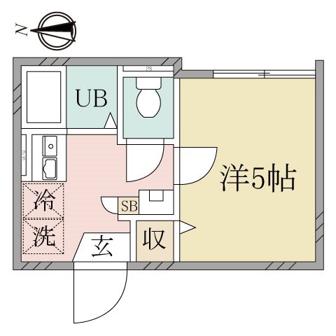 Lilas Terrace 西糀谷 0102号室 間取り