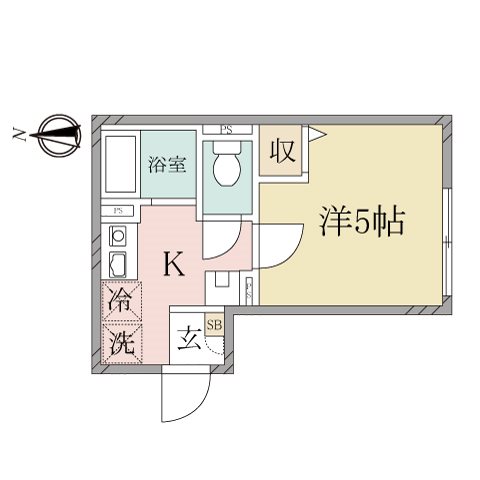 Lilas Terrace 西糀谷 0303号室 間取り