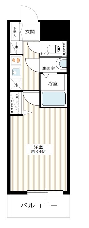 MAXIV西大島 0805号室 間取り