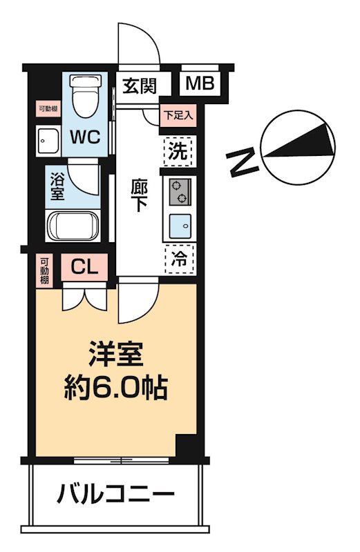 AZEST川口 0411号室 間取り