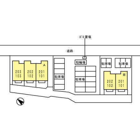 プルニエ Ａ棟（平間町） 駐車場