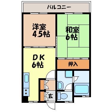 滑石七福ビル（滑石1丁目） 間取り