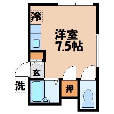 リバティハウスⅢ号館 間取り