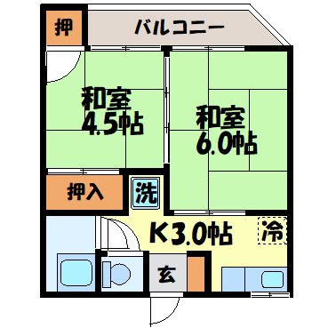 相川アパート 間取り