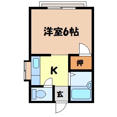 グリーンアパート　くすのき 間取り