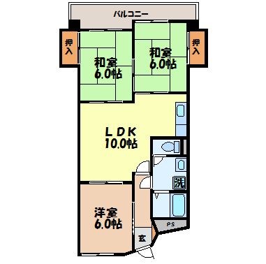 花宮（住吉町） 間取り
