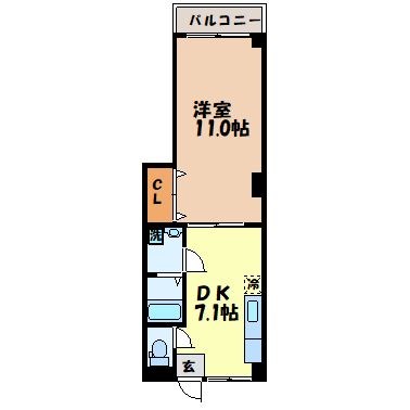 コーポラスハーモニー 間取り